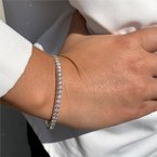 Moses Signature Diamond Stretch Bangle 170-03726