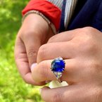 Moses Signature Blue Sapphire Ring 200-07114