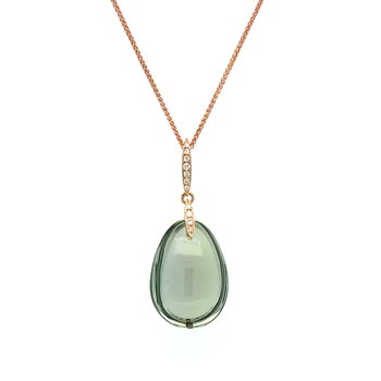Green Amethyst Necklace 230-00544