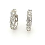 Moses Signature Diamond Huggie Hoop Earrings 150-16923