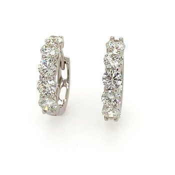Diamond Huggie Hoop Earrings 150-16923