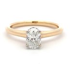 Moses Signature Hidden Halo Engagement Ring 100-04541