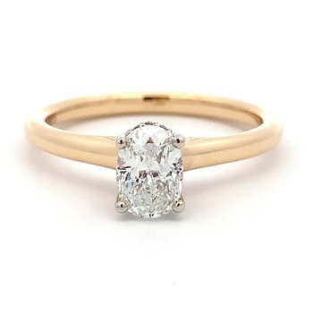 Hidden Halo Engagement Ring 100-04541