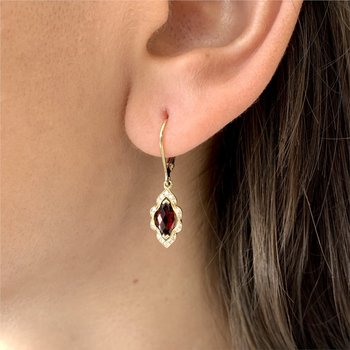 Garnet Earrings 210-00349