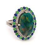Moses Signature Black Opal Ring 200-07080