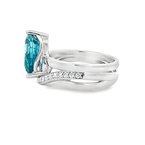 Moses Signature Blue Zircon Ring 200-07134