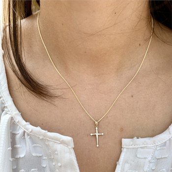 Diamond Cross Necklace 160-14675