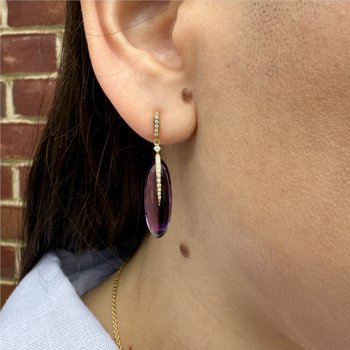 Amethyst Drop Earrings 210-00373