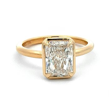 Hidden Halo Engagement Ring 100-04611
