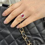 Moses Signature "Pigeon's Blood" Burma Ruby Ring 200-07125