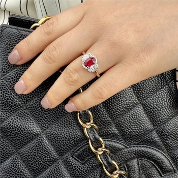 "Pigeon's Blood" Burma Ruby Ring 200-07125