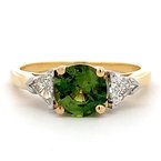 Moses Signature Unheated Green Sapphire Ring 200-07093