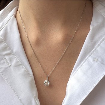 Diamond Solitaire Necklace 160-14678
