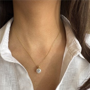 Diamond Solitaire Necklace 160-14677
