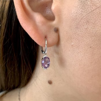 Amethyst Dangle Earrings 210-00323