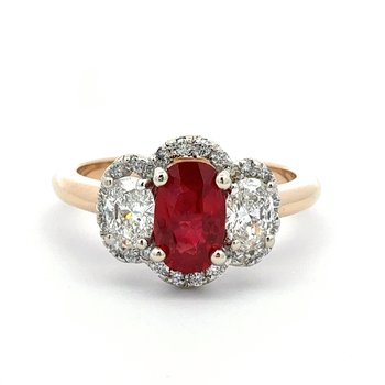 "Pigeon's Blood" Burma Ruby Ring 200-07125