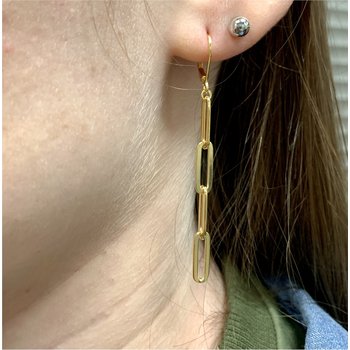 Paperclip Dangle Earrings 650-647796