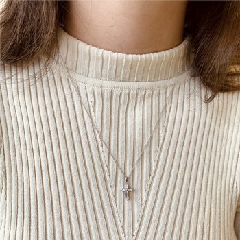 Kite Diamond Cross Necklace 160-14636