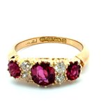 Signature Estate English Victorian Ruby & Diamond Band 802-00239