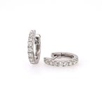 Moses Signature Diamond Huggie Hoop Earrings 150-16970