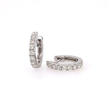 Diamond Huggie Hoop Earrings 150-16970