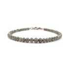 Signature Estate Mirror Ball Fancy Gray Diamond Bead Bracelet 800-05068