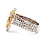 Moses Signature Fancy Intense Orange-Yellow Diamond Ring 100-04575