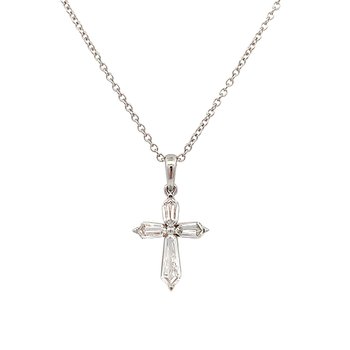 Kite Diamond Cross Necklace 160-14636