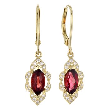 Garnet Earrings 210-00349