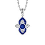 Wear-EVERY-Where Blue Sapphire Necklace 230-00554