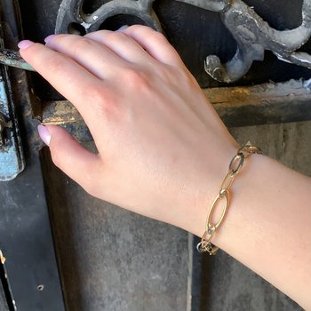 Oval Link Bracelet 440-09036