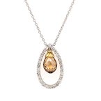 Moses Signature Fancy Color Diamond Necklace 160-14544