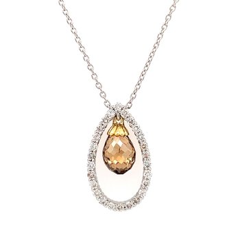 Fancy Color Diamond Necklace 160-14544