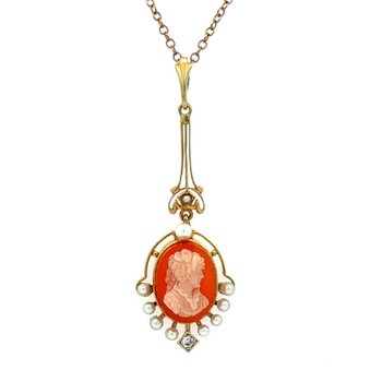 Victorian Cameo Necklace 800-05483