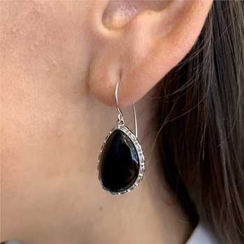 Black Onyx Earrings 650-648372