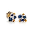Lika Behar Dylan Blue Sapphire Stud Earrings 650-648281