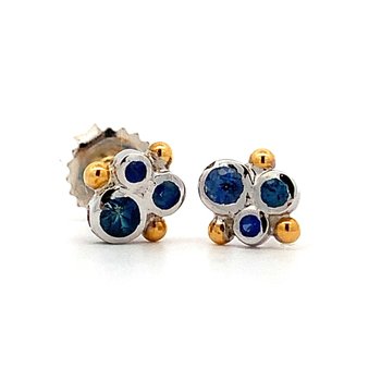 Dylan Blue Sapphire Stud Earrings 650-648281