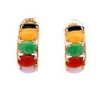 Signature Estate Jadeite Hoop Earrings 800-05276