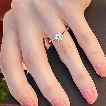 Hidden Halo Engagement Ring 100-04455