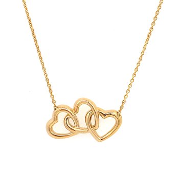 Triple Open Heart Necklace Signed "Tiffany & Co." 800-05197