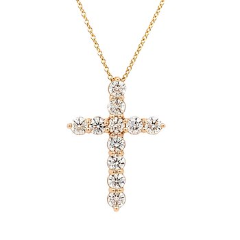 Diamond Cross Necklace 160-14650