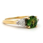 Moses Signature Unheated Green Sapphire Ring 200-07093