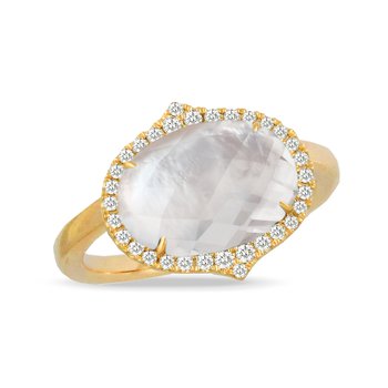 Mother-of-Pearl & Quartz Ring 200-06968