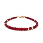 Wear-EVERY-Where 19 Carat TW Ruby Bead Bracelet 240-00028
