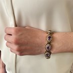 Signature Estate Amethyst & Seed Pearl Bracelet 800-05489