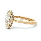 Moses Signature Hidden Halo Engagement Ring 100-04612