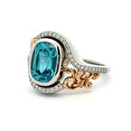 Moses Signature Blue Zircon Ring 200-07135
