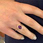 Moses Signature Amethyst Ring 200-07066