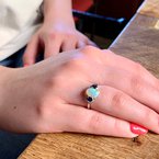 Parlé Opal & Blue Sapphire Ring 200-07010