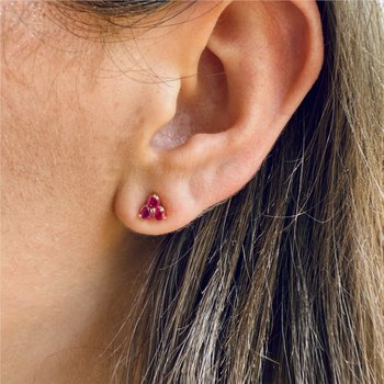 Ruby Trio Stud Earrings 210-00392